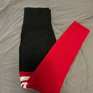 Bombshell Sportswear Black and Red Leggings